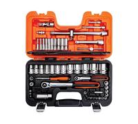 Bahco Métrico Enchufe y Broca Juego 56 Piezas 1/4 & 1.3cm Drive Bi Hex Caja S560