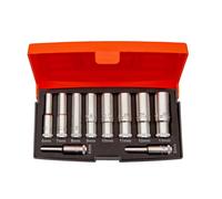 Bahco Métrico Socket Profundo Juego 10 Piezas 0.6cm Drive Polipropileno Funda