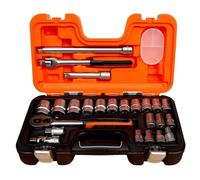 BAHCO S240 New Belzer Socket Set, Tamaño 1.3cm, 24 piezas