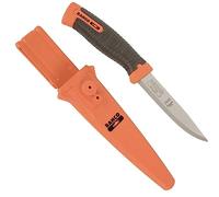 Bahco SB-2446 Cuchillo multifuncional, mango de 2 componentes Negro/naranja Longitud 220 mm