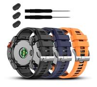 BAHDB 22 mm para Garmin Fenix 7/7 Pro/6/6 Pro/5/5 Plus Correa de reloj, correas de silicona suaves Quickfit para Forerunner 965 955/Approach S70 47 mm/Instinct 2/quatix 7 Smartwatch