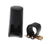 Bahderaus Clarinetes de plastico Tapa de Boquilla PU ligadura Negro