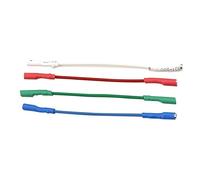 Bahderaus Turntable Phonograph Lead Headshell Stereo Record Player Headshell Wire 4Pcs for Record Player Replacement