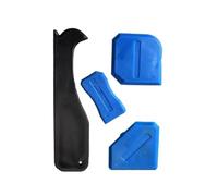 BaHeLs Raspador de silicona 5 en 1, removedor de masilla de pegamento, cuchillo, espátula de costura de belleza en ángulo, herramienta de costura de belleza, 4 Uds., herramienta de eliminación de mold