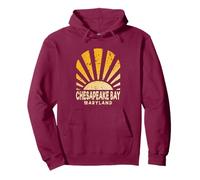 Bahía de Chesapeake MD - Sunny Chesapeake Bay Maryland Sudadera con Capucha