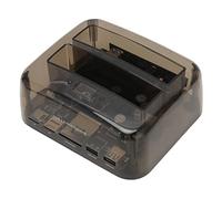 Bahía de Disco Duro Externo, USB 3.0 a SATA IDE Dual Bay, Base de Disco Duro Externo Clon sin Conexión Compatible con 20 TB 6 Gbps para HDD SSD IDE de 2,5 Pulgadas y 3,5 Pulgadas (Enchufe de la UE)