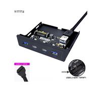 Bahía de disquete de 20 pines de 3,5" con panel frontal USB, 2 puertos USB 3.0 + 2 puertos USB 3.2 GEN1
