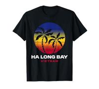 Bahía de Ha Long, Playa de Vietnam, Estilo Retro de los 80 Camiseta