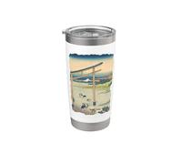 Bahía de Noboto Hokusai Vintage Retro Arte Japonés Vaso térmico de acero inoxidable de doble pared