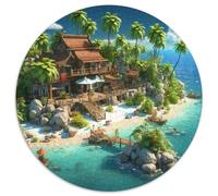 bahía Holiday Puzle Regalo Creativo Decoración Familiar 1000 Piezas Retiro Junto al mar Rompecabezas Juguetes Desafiantes Juego De Habilidad para Adultos Y Niños 1000pcs (67.5x67.5cm)