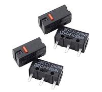 BAHJKASD 4 piezas ratón microinterruptor D2FC F K 60 millones de clics para ratón botón de silencio microinterruptor rojo