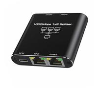 BAHJKASD Gigabit Ethernet Splitter 1 In 3 Out Port 1000Mbps Fast Speed Estable Network Splitter para el hogar y la oficina