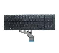 BAHJKASD Teclado de versión estadounidense para TPN-C135 15-DA 15-DB 15-DX 15-DR 250 G7 255 G7 15-CX 0020CA 0020NR 0040NR Teclado de laptop Versión de EE. UU. Reemplazo de diseño en inglés