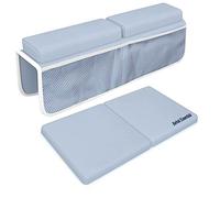 Bahoki Essentials Juego de rodilleras para bañera, rodilleras y coderas, soporte grueso de espuma viscoelástica para brazos y rodillas mientras bañas a bebés recién nacidos o niños pequeños, con