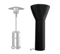 BAHULA Funda para Calentador de Patio con Cremallera, Impermeable, a Prueba de Polvo, Resistente a los Rayos UV y al Viento, para Calentador de pie.,Negro,221 * 85 * 48cm