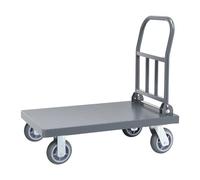 Bai You Mei Carro de Plataforma Plegable 500kg Ruedas Grandes Carretilla de Carga Camión de Transporte Carrito Plataforma de Mano Transporte Anticolisión para Mudanzas Almacén Industrial (90 x 60 cm)