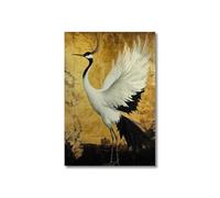 Baibexing Cuadro Abstracto De Pájaros Volando Sobre Lienzo, Póster, Lámina, Arte De Pared, Decoración Del Hogar, Tamaño A6. 40X50Cm Sin Marco