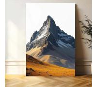 Baibexing Cuadro Moderno De Paisaje Natural De Picos De Montaña En Lienzo, Póster Decorativo Para La Sala De Estar Y El Hogar. 50X70Cm Sin Marco
