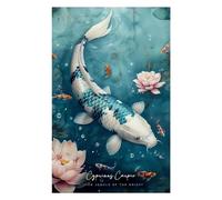 Baibexing Póster De Lona Con Diseño De Carpas Koi Rojas De Estilo Chino Para Amantes De Los Peces, Imágenes Artísticas De Pared, Decoración Del Hogar A13 50X70Cm Sin Marco
