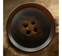 BAICO Botones clásicos de Cuerno Natural marrón para Traje Chaqueta Ropa Accesorios de Costura 12,5mm-30mm Abrigo pantalón botón café