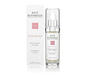Baie Botanique Sérum Anti Edad para la Cara 50ml - Agua de Rosas, Absoluto de Rosa, Aceite de semilla de rosa mosqueta, Ácido Glicólico - Premiado - 98% Natural, 80% Orgánico