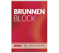 Baier & Schneider - Bloc de papel para cartas (A4, a cuadros, 50 unidades), diseño con escudos, color blanco