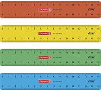 Baier & Schneider Brunnen 104987115 Flexi - Regla para escuela y oficina, 15 cm, irrompible, surtido para zurdos y diestros