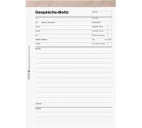 Baier & Schneider - Cuaderno de llamadas (2 unidades, 60 g/m², A5, a rayas, 50 hojas)