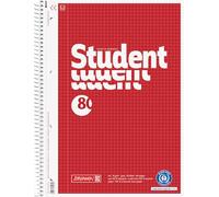 Baier & Schneider - Cuaderno (en espiral, con rayas, 4 orificios, 70 g/m², A4, 80 hojas)