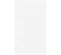 Baier & Schneider - Hojas para carpetas de anillas (70 g/m², a rayas, 50 unidades), color blanco