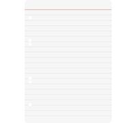 Baier & Schneider - Hojas para carpetas de anillas (A5, 70 g/m², a rayas, 100 unidades), color blanco