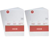 Baier & Schneider - Hojas para carpetas de anillas (A5, 70 g/m², de cuadros, 100 unidades), color blanco (Paquete de 2)