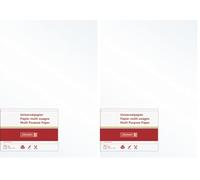 Baier & Schneider - Papel multiusos (mate, A4, 120 g/m², 35 hojas), color blanco perla (Paquete de 2)