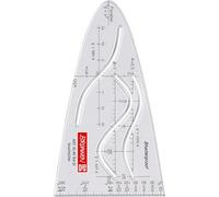 Baier & Schneider - Regla para matemáticas (transparente, resistente a golpes)