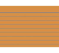 Baier & Schneider - Tarjetas de cartulina (180 g/m², tamaño A8 horizontal, con rayas), color naranja