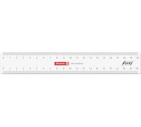 Baier & Schneider VE10 - Regla (poliestirol, 20 cm), transparente