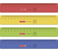 Baier & Schneider VE20 - Regla (poliestirol, 17 cm, 3 colores distintos)