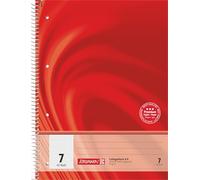 Baier & Schneider Vivendi - Cuaderno (con muelle de espiral, 4 orificios, 90 g/m², A4, a rayas, 7 hojas)