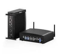 Baieyu Mini PC Industrial Fanless Window 11 Pro, PC Fanless con Core i5-8260U, 4 Puertos USB 3.0, 2×RJ45 LAN, Dual Band WiFi, Dual HD/Dual RS232 COM /BT4.2 /8GB RAM DDR4 256GB SSD