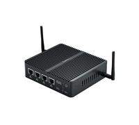 Baieyu Windows 10 Pro, 4GB DDR4 128GB SSD Celeron J4125 Processor, Network Security Micro Appliance, Firewall Appliance Fanless, Router PC, 4 X 2.5GbE Ethernet, 4K HD, 2.4G+5G Dual-Band WiFi BT4.0