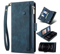 BaiFu Carcasa Billetera Funda para Huawei Mate 80 Pro, Bloqueo RFID, Flip Wallet Case Magnético para Huawei Mate 80 Pro Cover-Azul