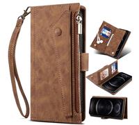 BaiFu Carcasa Billetera Funda para Huawei Mate 80 Pro MAX, Bloqueo RFID, Flip Wallet Case Magnético para Huawei Mate 80 Pro MAX Cover-Marrón