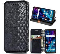 BaiFu Funda para Moto G06/G06 Power Magnético, Soporte Plegable, Ranuras para Tarjetas Geométrico Carcasa par Moto G06/G06 Power-03