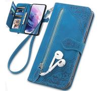 BaiFu Funda para TCL 60 SE, Cremallera Bolsillo Cover, Billetera con Soporte, Carcasa para TCL 60 SE-004