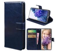 BaiFu Funda para Vivo X200 FE, Estuche Protector para Billetera Magnética, PU Carcasa Compatible con Vivo X200 FE, Azul Oscuro