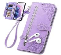 BaiFu Funda para Vivo X300s 5G, Cremallera Bolsillo Cover, Billetera con Soporte, Carcasa para Vivo X300s 5G-005