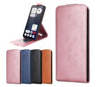 BaiFu Funda Tipo Billetera de Cuero para ZTE Blade V80 Pro/Vita/Design, Case para ZTE Blade V80 Pro/Vita/Design con Soporte Horizontal y Tarjetero-Rosa