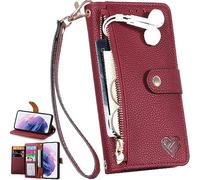 BaiFu RFID Bloqueo Funda para Vivo X300s 5G, Bolsillo con Cremallera y Ranura para Tarjetas, Cremallera Bolsillo Cover para Vivo X300s 5G-03