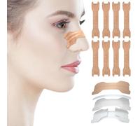 BAIFULAI 100 parches nasales para ronquidos, extrafuertes, para respirar, aliviar la congestión nasal debido a la secreción nasal, alergias, antironquidos, para deporte y sueño (66 x 19 mm)