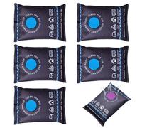 BAIFULAI 100g x 5 Bolsas reutilizables de desecante de gel de sílice, absorbente de humedad de gel de sílice, deshumidificador para coche, paquetes de desecante de colores para maletas, cajas fuertes